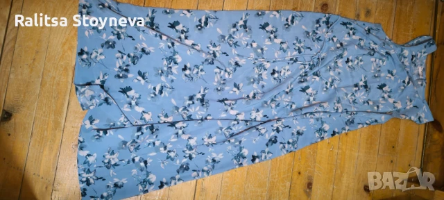 Рокля дълга ,лятна светло синя