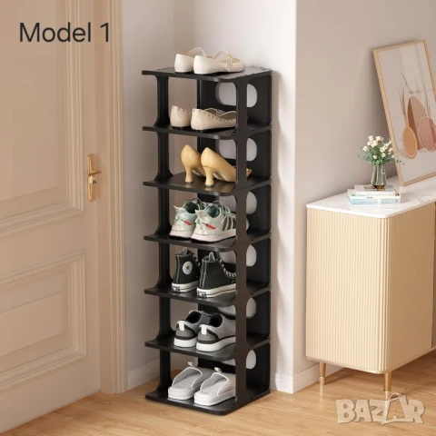 Модулна етажерка органайзер за обувки HAIXIN. За 8 или 14 чифта, снимка 8 - Други стоки за дома - 50595052