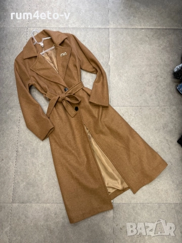 Дълго палто в 3 цвята , снимка 3 - Палта, манта - 52435404