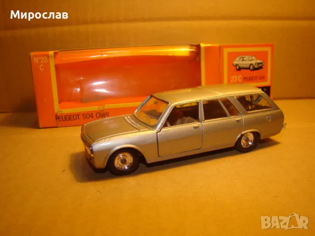 1:43 SOLIDO PEUGEOT 504 МОДЕЛ КОЛИЧКА ИГРАЧКА, снимка 2 - Колекции - 48981429