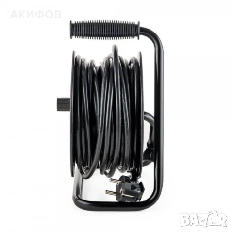 Muhler удължител с макара, 4 гнезда, дължина 15м, снимка 4 - Разклонители и удължители - 51282177