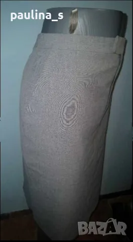 Два броя / Офис миди пола с хастар, с вълна и висока талия / за офис , снимка 11 - Поли - 31157231