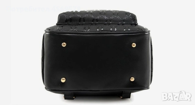 Комплект раница и 3 чантички / Цвят: Черен, Розов, снимка 17 - Раници - 53146281