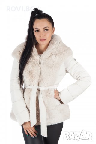 Зимно дамско палто с качулка – 4115, снимка 2 - Якета - 38269497