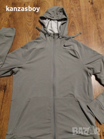 Nike Dri Fit Touch Training FZ Hoodie Fleece - страхотно мъжко горнище С, снимка 4 - Спортни дрехи, екипи - 52868949
