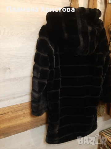 Палто от еко пух, снимка 2 - Палта, манта - 53290897