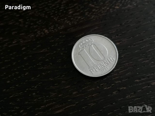 Монета - Германия - 10 пфенига | 1963г.; серия А, снимка 1 - Нумизматика и бонистика - 28386198