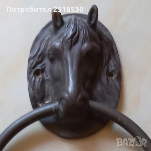 Старинно бронзово чукало за врата 