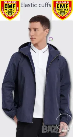 Екранирано Яке с Метални Нишки Радиационна Защита от Електромагнитно Излъчване EMR EMP Защита от ЕМП, снимка 2 - Други - 49991467