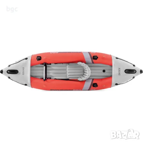 НОВ Надуваем каяк Intex Excursion Pro K1, За 1 човек, Червен/Сив  - 24 месеца гаранция, снимка 4 - Водни спортове - 49661613