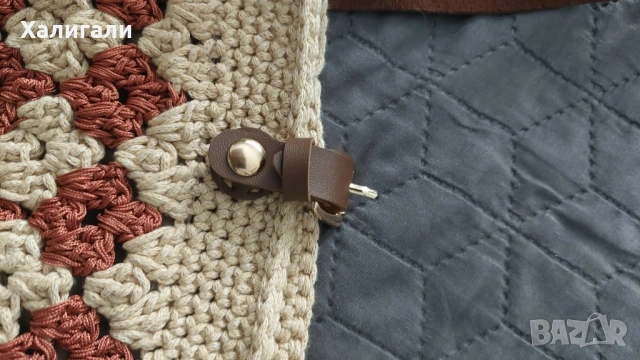 Ръчно плетена пазарска чанта , снимка 4 - Чанти - 53150939