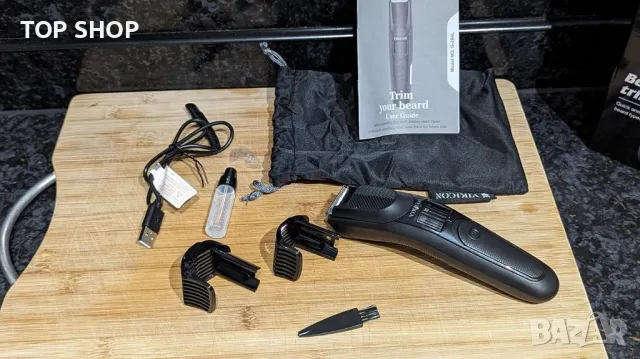 Нова Безжична електрическа машинка тример за подстригване на коса брада/Мъже, снимка 2 - Тримери - 50239982