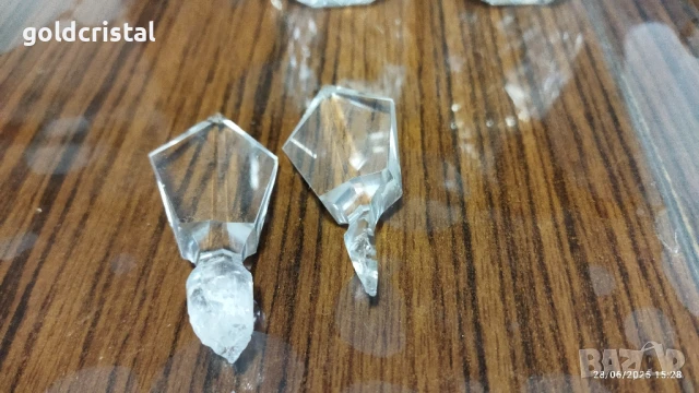 Стари стъклени оливерници , снимка 3 - Антикварни и старинни предмети - 40146855