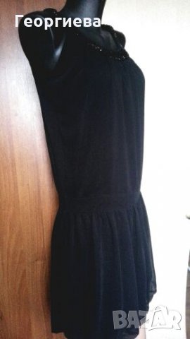 Черна рокля H&M с колие от камъни ПРОМОЦИЯ👗🍀S, М, М/Lр-р👗🍀 арт.425, снимка 11 - Рокли - 27429086