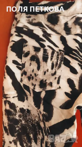 Панталон с ефектен принт, снимка 3 - Панталони - 48095314