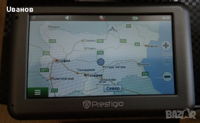 GPS Prestigio 4055 навигация за кола, 4.3 инча, като нова, карта на България, снимка 3 - Навигация за кола - 42962803