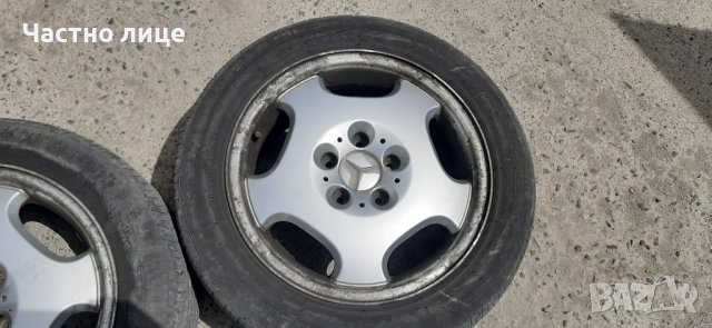 Оригинални лети джанти за Мерцедес R16 цола с гуми 205/55/16, снимка 5 - Гуми и джанти - 43185349