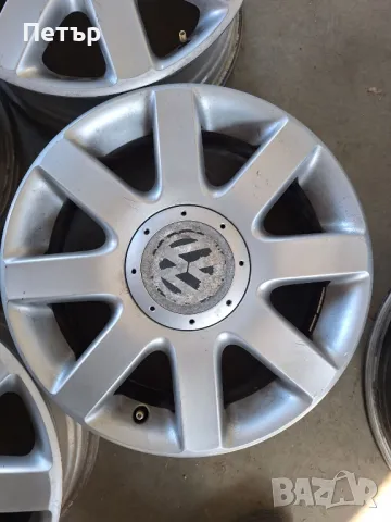 ОРИГИНАЛНИ АЛУМИНИЕВИ ДЖАНТИ ФОЛКСВАГЕН -5x112х57.1-16цола, снимка 3 - Гуми и джанти - 49401739