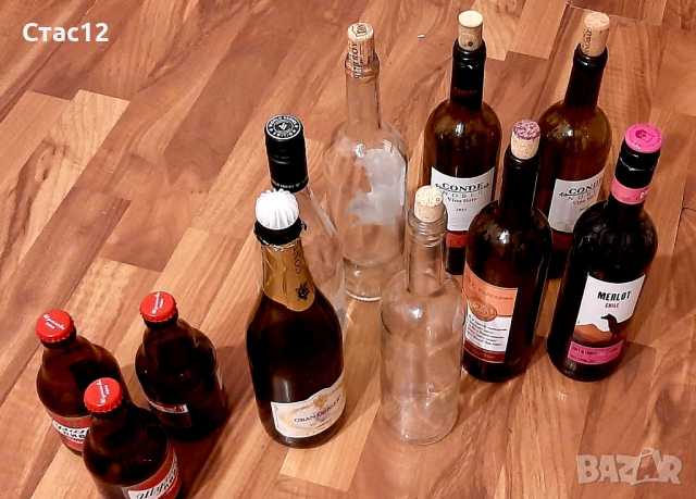 Празни бутилки от вино-13броя за10лв,, снимка 6 - Други стоки за дома - 44857299