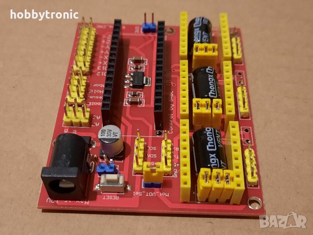 Arduino Nano CNC shield за управление на стъпкови двигатели , снимка 3 - Друга електроника - 35527028