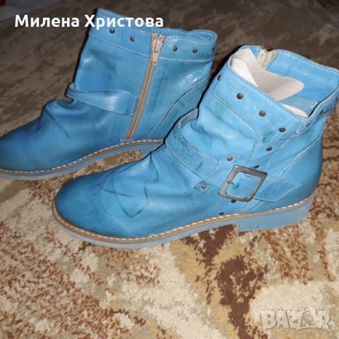 н.41  боти ест.кожа, снимка 2 - Дамски боти - 26739358