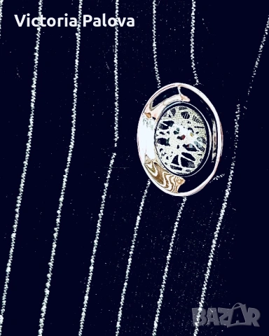 Модерно удължено сако без ревер KUSI COLLECTION с фини блестящи райета, снимка 8 - Сака - 53194455