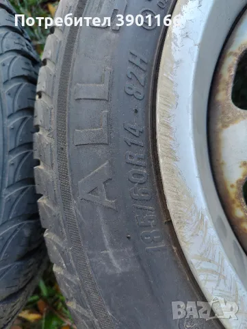 Всесезони гуми със джанти 14“, снимка 4 - Гуми и джанти - 48005143