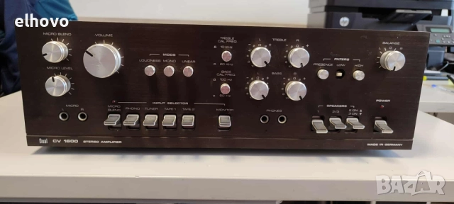 Стерео усилвател DUAL CV 1600, снимка 9 - Ресийвъри, усилватели, смесителни пултове - 51687151