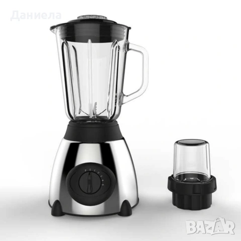 Блендер Cheffinger 1000 W – 1,5 л стъклена кана, мелачка 100 мл,ч, снимка 5 - Блендери - 53183634