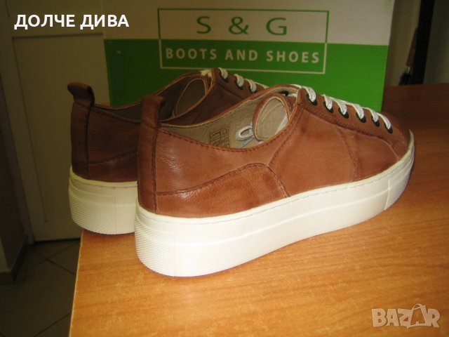 Дамски кецове м.204 ,,AZTECO,, естествена кожа, снимка 3 - Кецове - 37031318