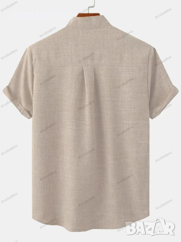 Ежедневна мъжка риза с къс ръкав, 6цвята , снимка 3 - Ризи - 44901083