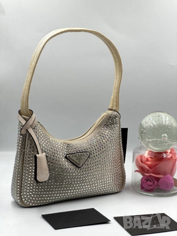 чанти с камъни prada 21х13см , снимка 7 - Чанти - 51442349