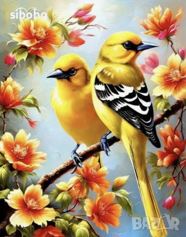 Диамантен гоблен "Весели птички"     3515