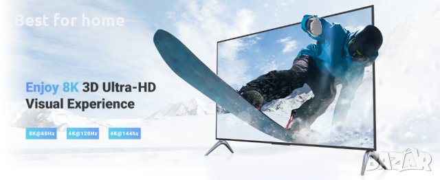 Ugreen HDMI 4K@120Hz, 8K@60Hz превключвател 2 в 1 изход, снимка 10 - Аксесоари - 43592222