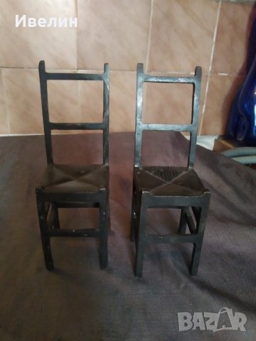 два малки бронзови стола за декорация, снимка 2 - Други ценни предмети - 32600430