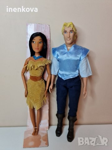 кукла Покахонтас и  кукла Джон Смит оригинални на Дисни, снимка 5 - Кукли - 43525532