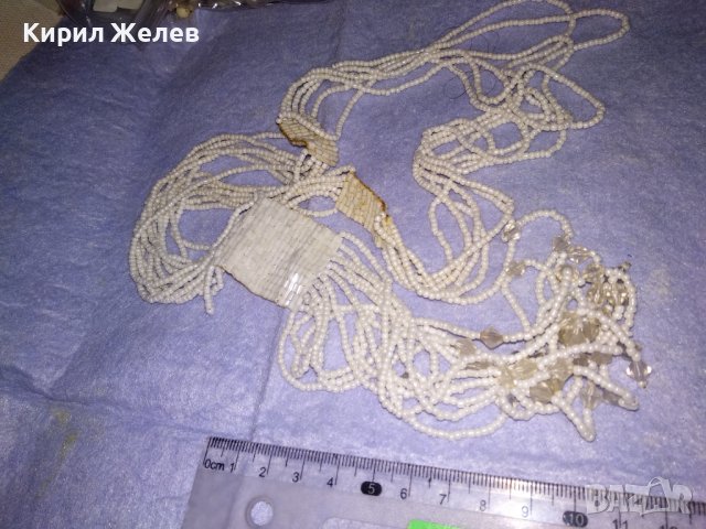 РАЗКОШНА ДНЕВНА АРТ ДЕКО СТИЛ БЛЕСТЯЩА ОГЪРЛИЦА КОЛИЕ от ФАСЕТИРАНИ КРИСТАЛЧЕТА МЪНИСТА 34725, снимка 14 - Колиета, медальони, синджири - 39141610
