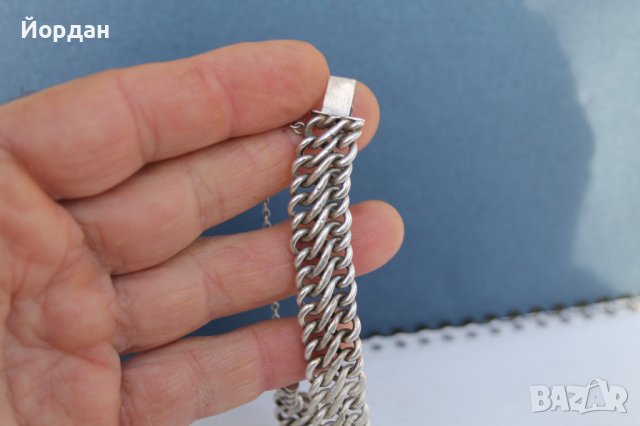 Стара сребърна дамска гривна, снимка 9 - Антикварни и старинни предмети - 38990253