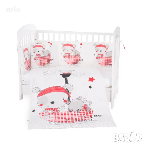 Бебешки спален комплект 6 части 60/120 Pirates