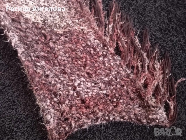 Винтидж ръчно плетиво дамски шал наметало , снимка 7 - Шалове - 51744447