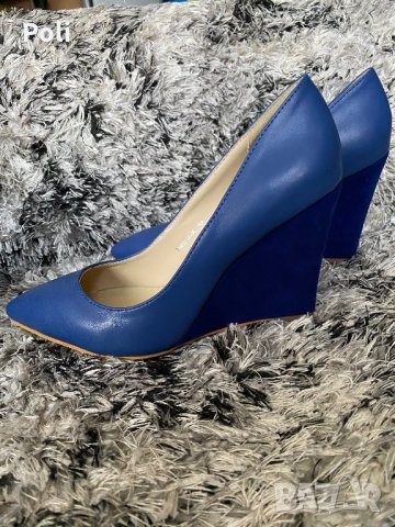 Елегантни обувки в синьо, снимка 2 - Дамски елегантни обувки - 28501977