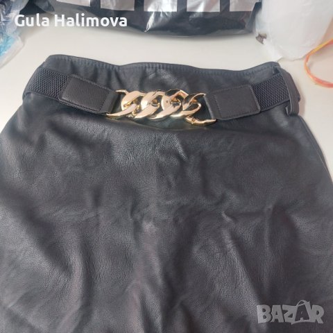 Дамска   кожена пола, снимка 3 - Поли - 43361635