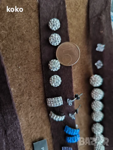 Сребърни обици нови, снимка 10 - Обеци - 50841964