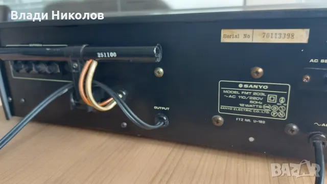 Sanyo FMT 203 L Stereo tuner -Продавам, снимка 7 - Ресийвъри, усилватели, смесителни пултове - 49651108
