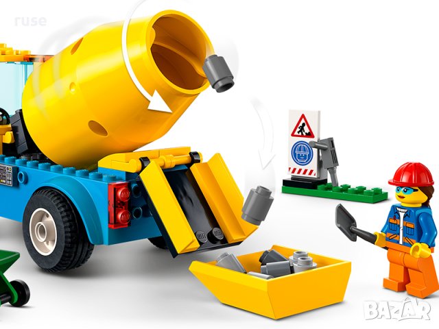 НОВИ! LEGO® City 60325 Kамион бетонобъркачка , снимка 9 - Конструктори - 40664114