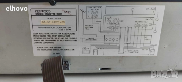 Дек Kenwood KX-34, снимка 4 - Декове - 51891624