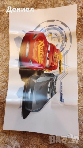 Маккуин Светкавицата от филма Колите - лепящи картинки - Оригинални Disney/Pixar, снимка 2 - Други - 51640996