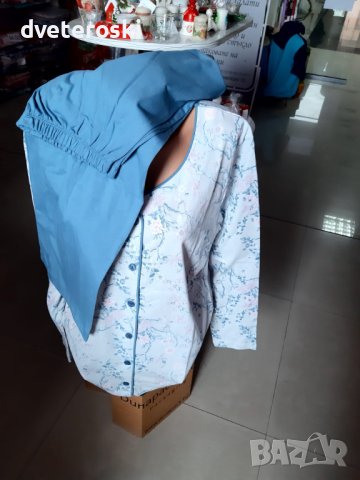 Дамска пижама с дълъг ръкав  с копчета, снимка 18 - Пижами - 30861650