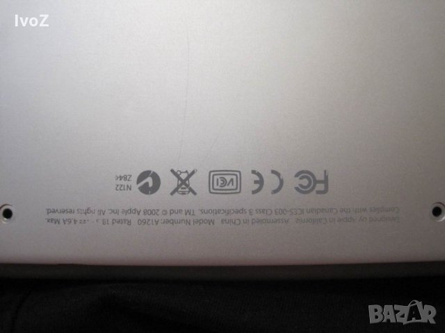 Apple MacBook A1260 лаптоп на части, снимка 4 - Лаптопи за дома - 27158879