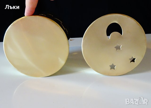 Бронзово кандило,кадило,тамянник,Луна,звезди. , снимка 3 - Антикварни и старинни предмети - 26945914